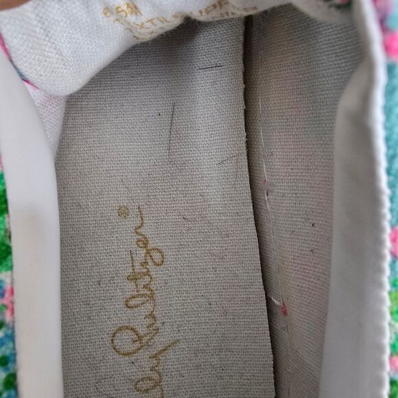 Lilly Pulitzer Low Top Lace Up Floral Print Abigail Sneaker 6.5 - Picture 8 of 8